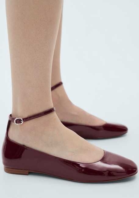 Балетки под лакированную кожу 38