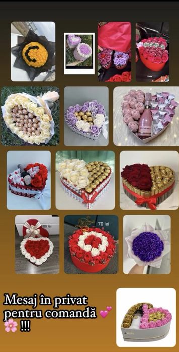 Cadoul perfect Aranjamente cu trandafirii