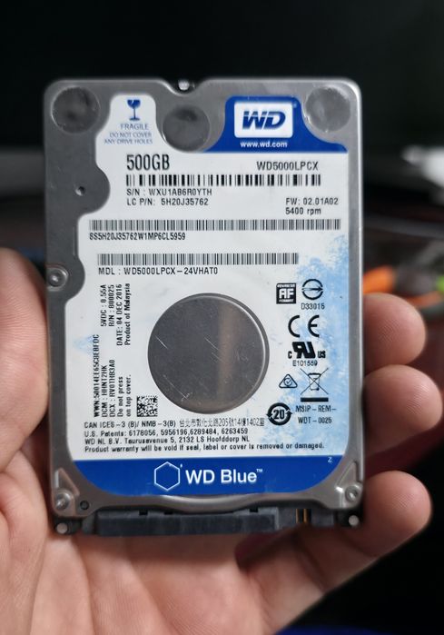 HDD 2.5 Winchester 500 Gb