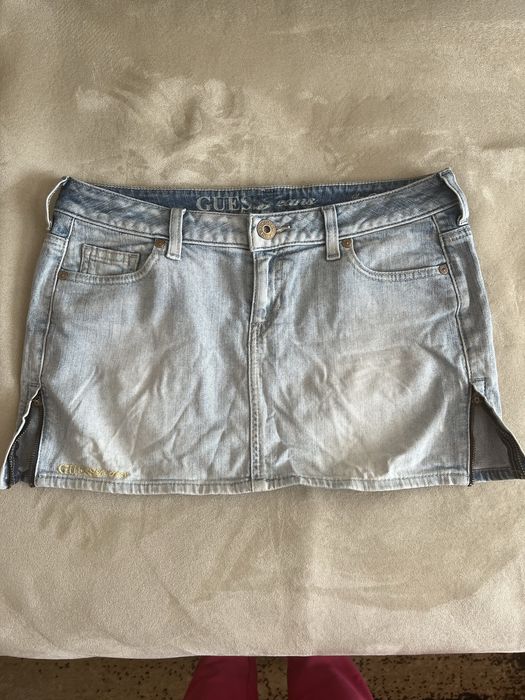 Къса оригинална дънкова пола на Guess/Гес-26номер
