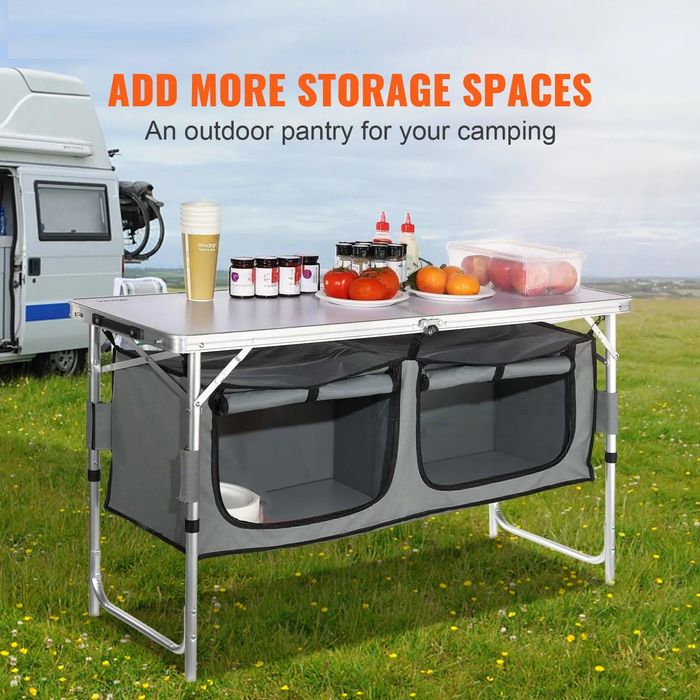 Masa de bucatarie pliabila pentru camping, statie de gatit portabila,