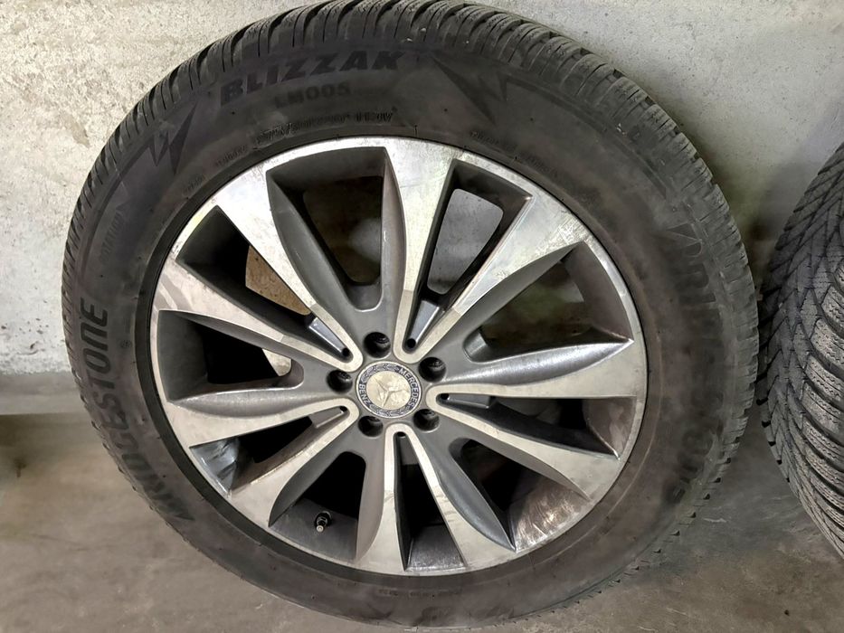 Оригинални джанти Mercedes 20" със зимни гуми 275 55 20 Bridgestone Blizzak  дот 3424