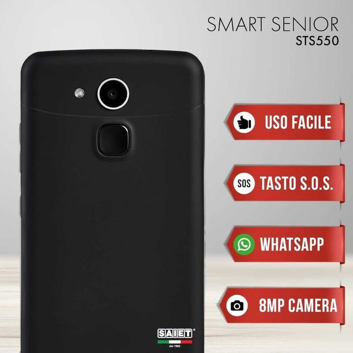 Смартфон за възрастни на български Smart Senior STS550 – SOS бутон ...