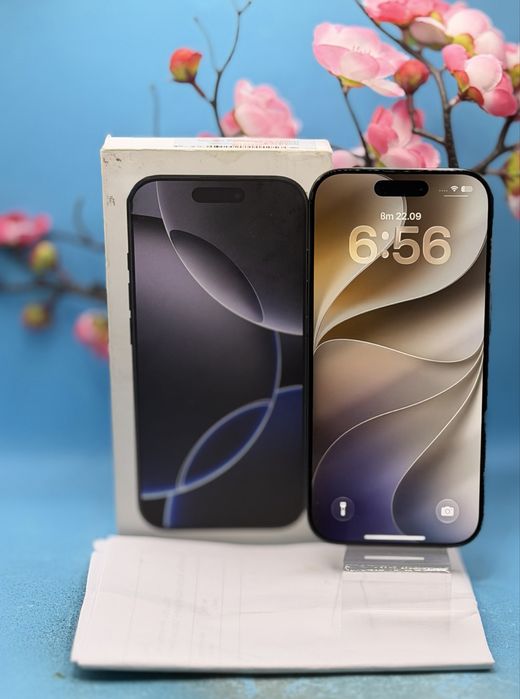 ГАРАНЦИОНЕН!!! Apple iPhone 16 Pro, 128GB, 5G, Black Titanium