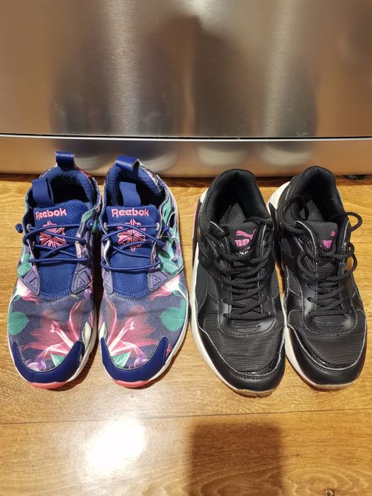 Маратонки Reebok  и Puma