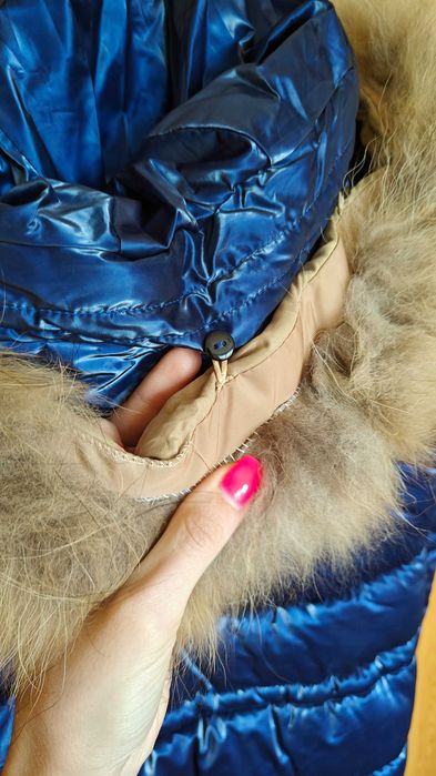 Синьо дамско яке