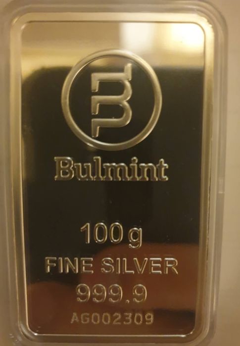 Сребърно кюлче 100гр. проба 999