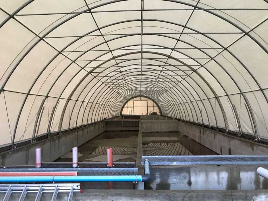 Полукръгла индустриална палатка 12,2 x 12 x 6,1 за селско стопанство, съхранение на бали