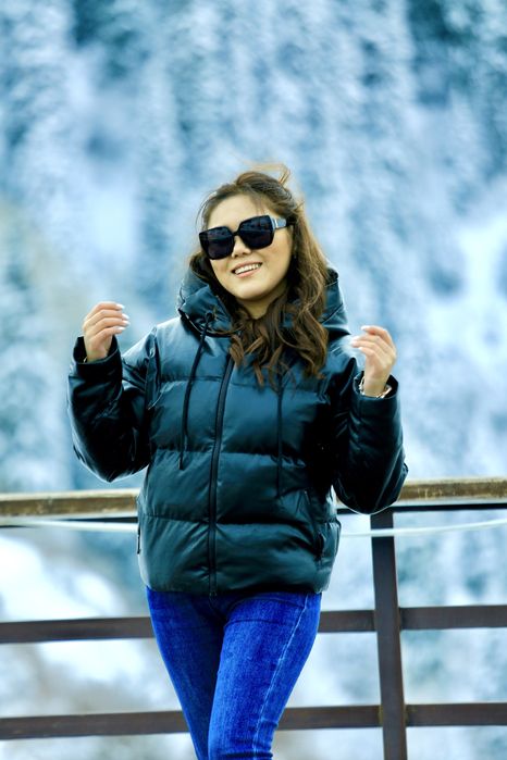 Зимняя кожаная куртка