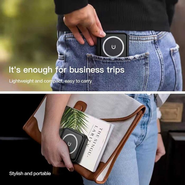 Магнитно безжично зарядно  3 в 1