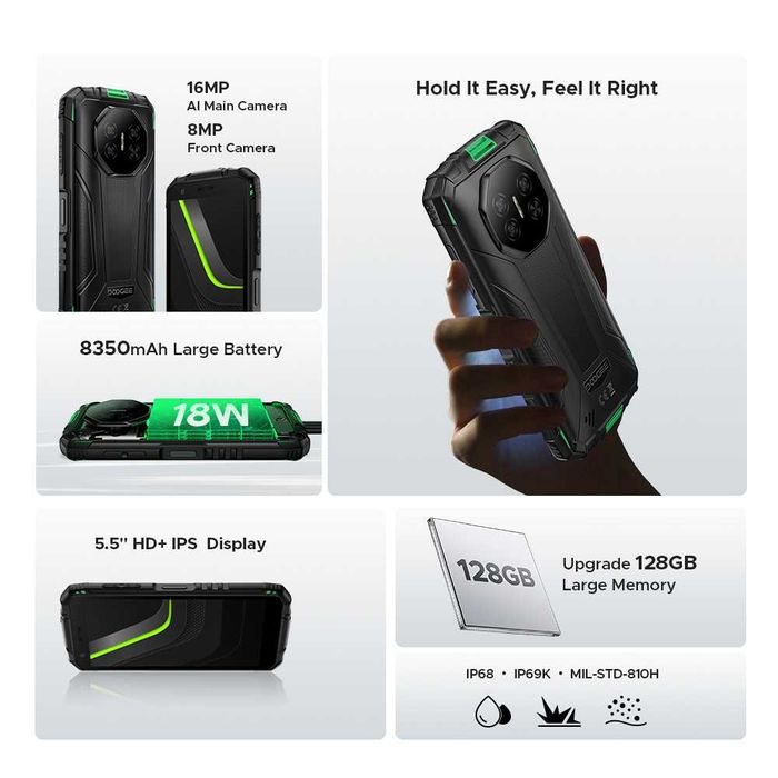 Telefon mobil Doogee Fire 3 Pro, 4G, 5.5" IPS, 16GB RAM, 128GB, NFC