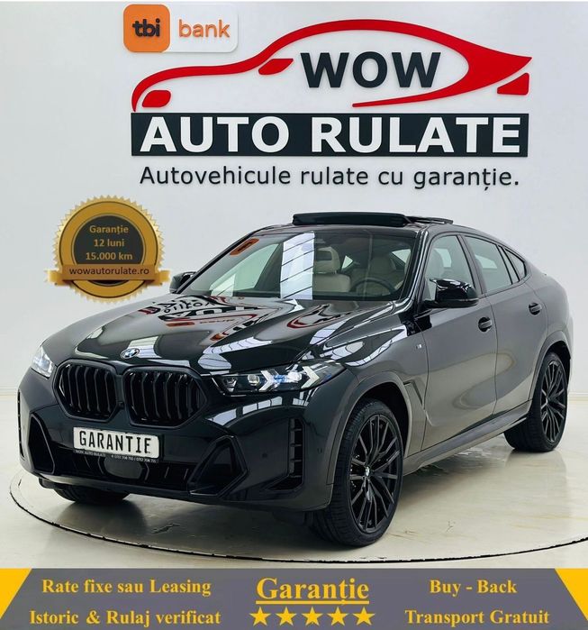 BMW X6 2024 3.0D E6 GARANTIE 12 LUNI Rate Avans 0 Doar cu Buletinul