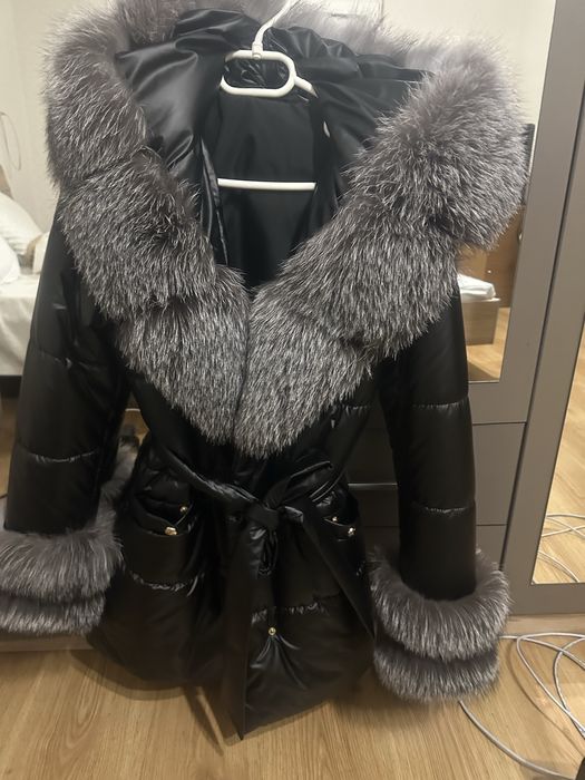 Яке шушляк със косъм сребърна лисица