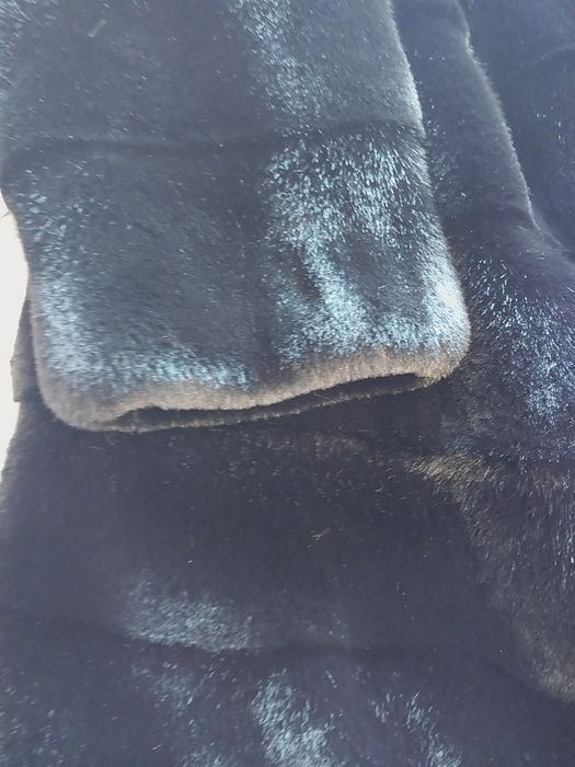 Шуба экомех норковая