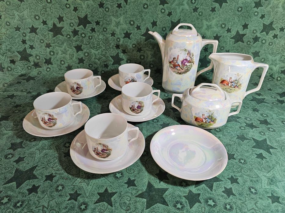 Фин порцеланов  сервиз кафе/чай от Чехословакия