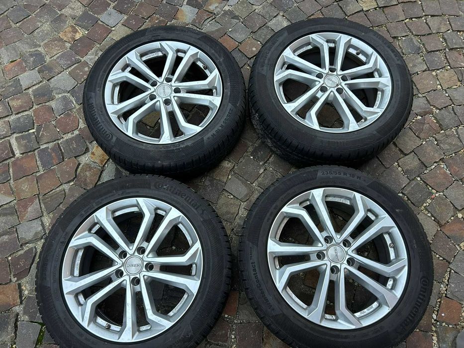 Set 4 jante Dezent + anvelope iarnă Continental R18
