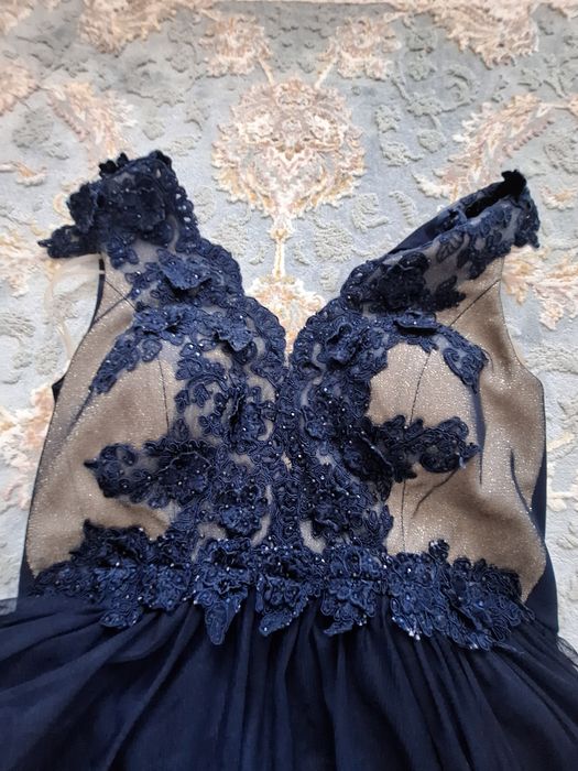 Rochie de seara albastra cu paiete