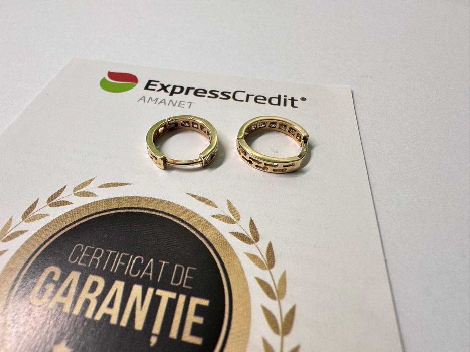Cercei aur 14K 1.56g (B.60589.2 Tatarasi) Garantie 2 ani