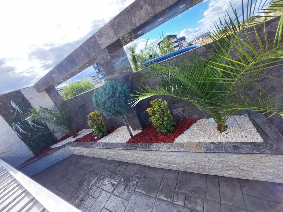 Gazon rulou ,plante ornamentale, amenajări grădini