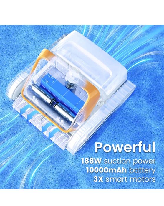 Robot profesional curățare piscina cu acumulator
