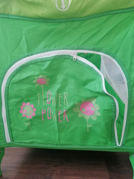 Детска сгъваема кошара -зелена Chipolino на 2 нива