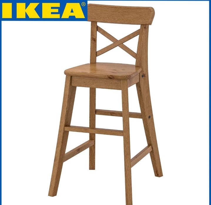 Стул детский Икеа дерево