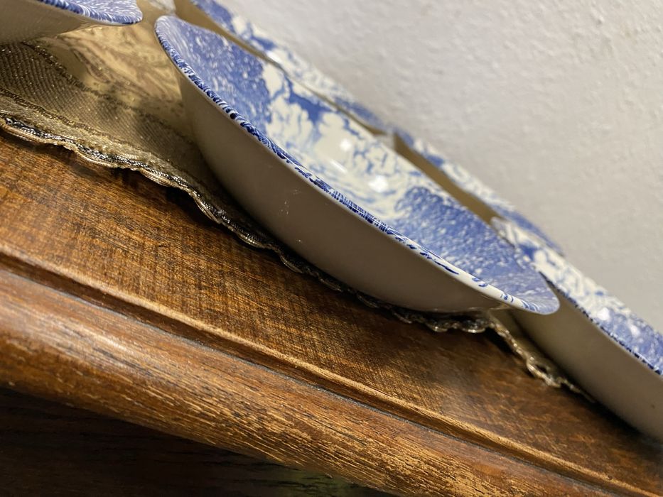 Комплект от 6 дълбоки чинии Crown Ducal „Bridge Scenes“ – Англия