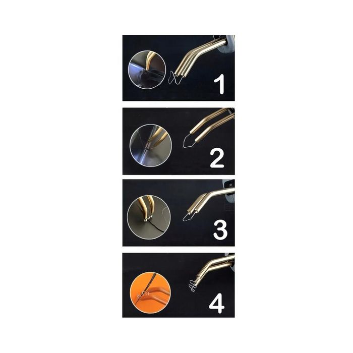 Set capse pentru sudura plastic, diametru 0.6 - 0.8 mm, 800 piese,