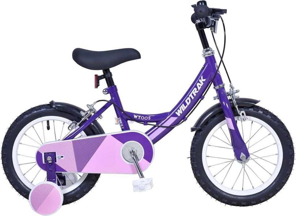 Wildtrak - Bicicletă de 14 inci pentru copii 3-5 ani cu roți stabilizatoare