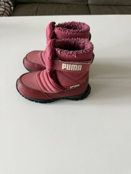 Puma, Непромокаеми боти Nieve с велкро, Червен, размер 24