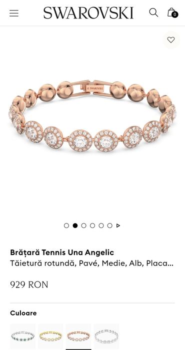 SWAROVSKI - Brățară Tennis Una Angelic