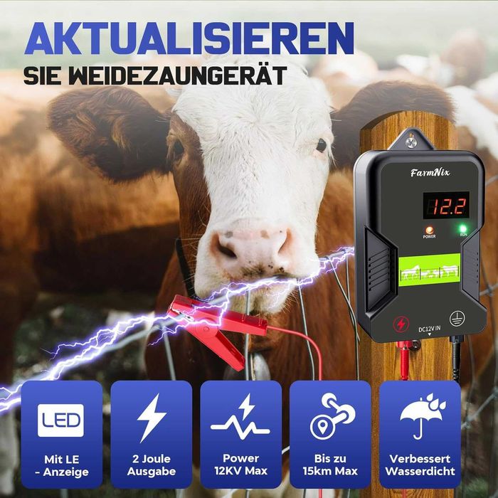 Електропастир 15km 12000V 2J за животни