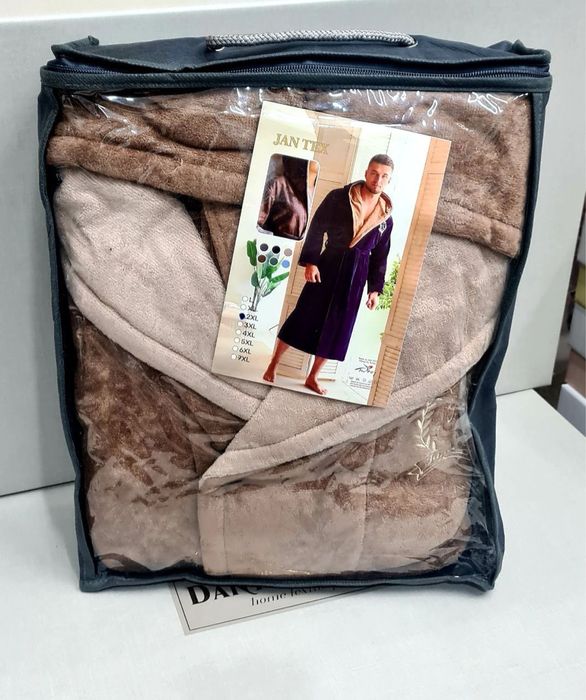 Халат баный с капюшоном