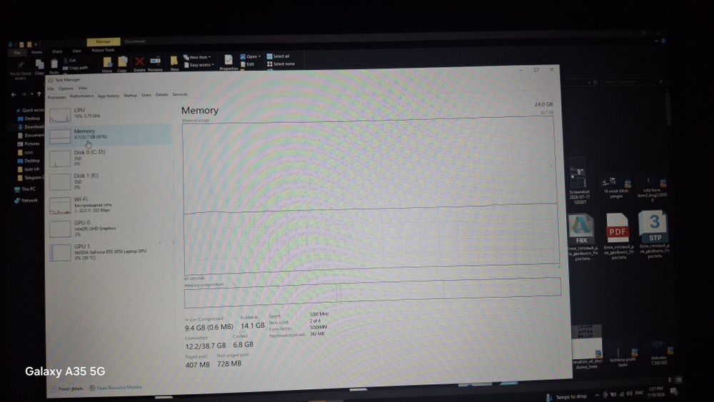 Asus tuf gaming FX506H Rtx3050 i5 11400f ozu 24gb ssd 2 ta 512 m2