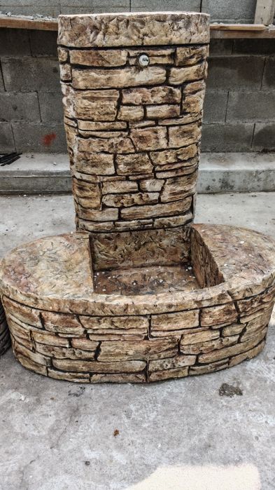 Чешма мивка за а градината от щампован бетон