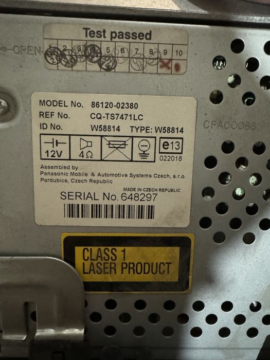 Продам автомагнитолу