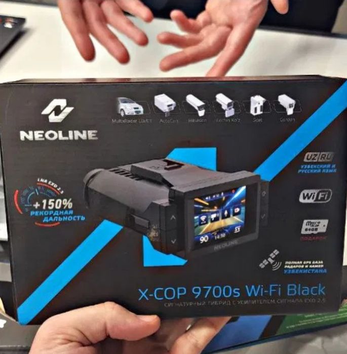 Neoline xcop 9700s wifi black regstrator e radar noviy pochka