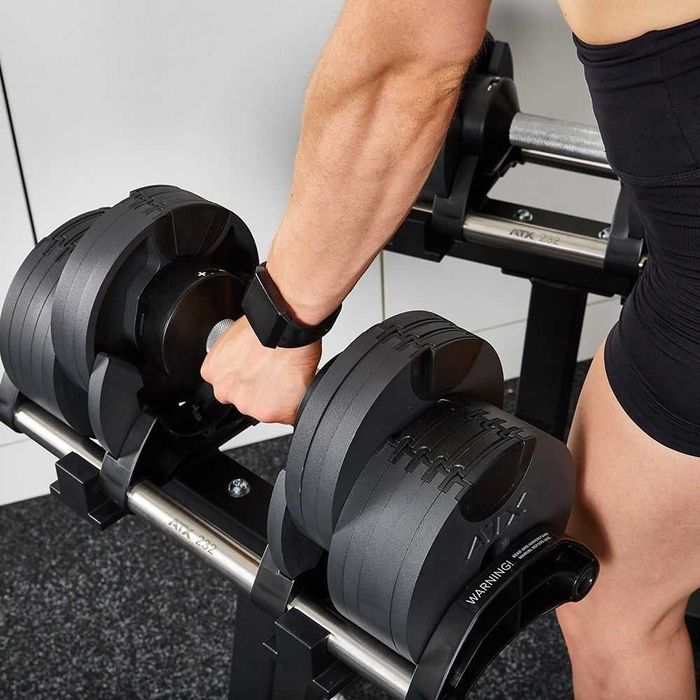 Чифт Регулируеми Дъмбели ATX Nüobell® – 2 до 20 кг, Комплект Гири