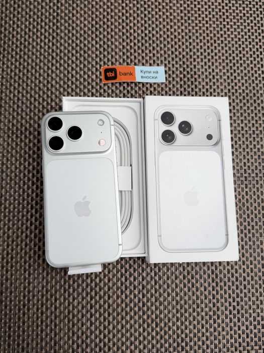 ЛИЗИНГ*83лв/м iPhone 17 Pro Silver*256 айфон 17 про Бял