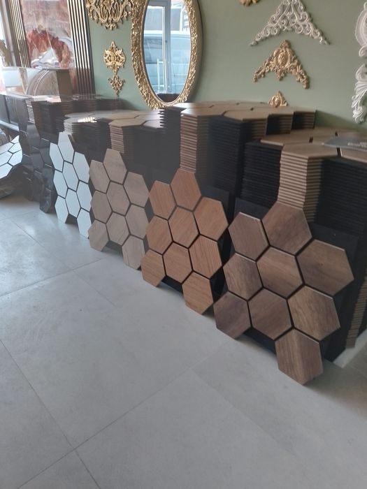 Акустичен Стенен Панел | Материал: MDF | Цвят: Орех и други цветове