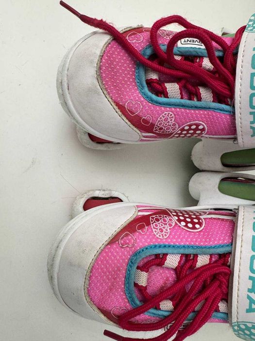 Раздвижные ролики-квады HUDORA +шлем, размер 30-33