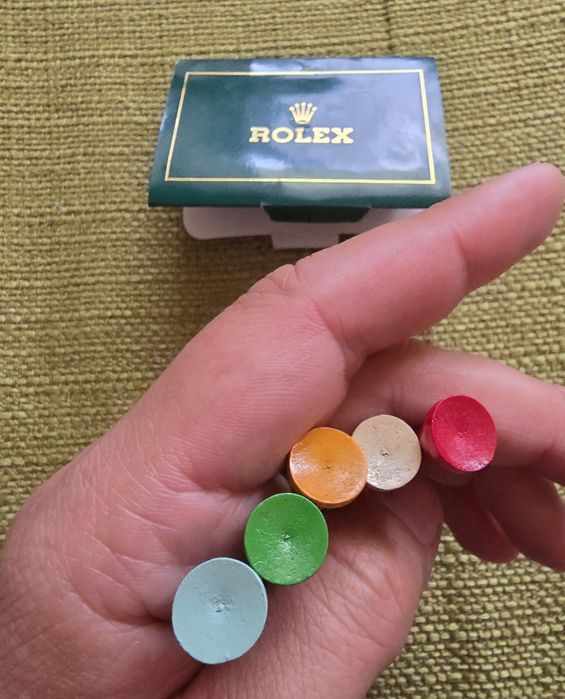 ROLEX Wooden Golf Tee & Marker Holder Set Kit
