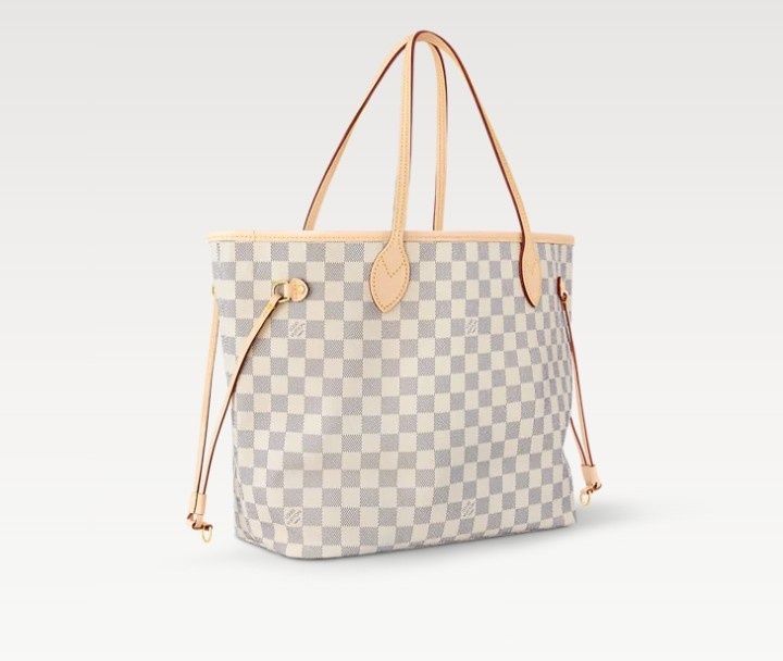 Geanta piele naturala LV Neverfull Medium,certificat,card,saculet,etic