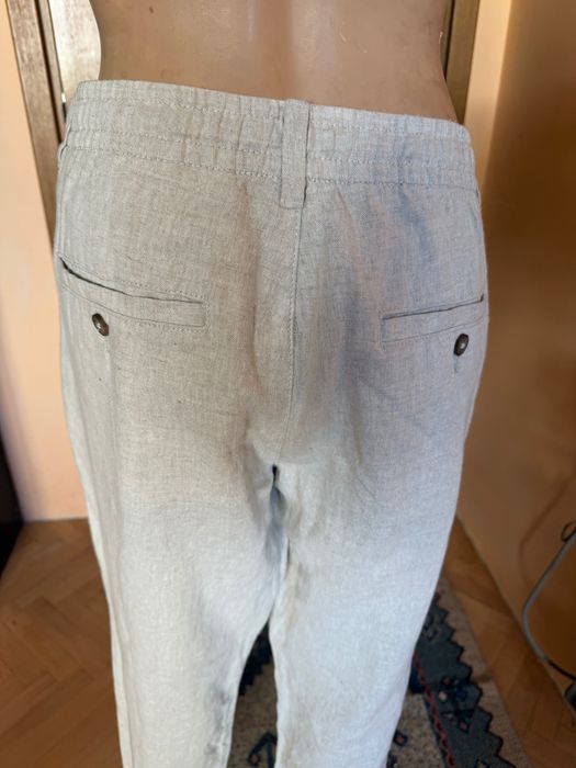 Мъжки дълъг панталон ( лен и памук), размер L
