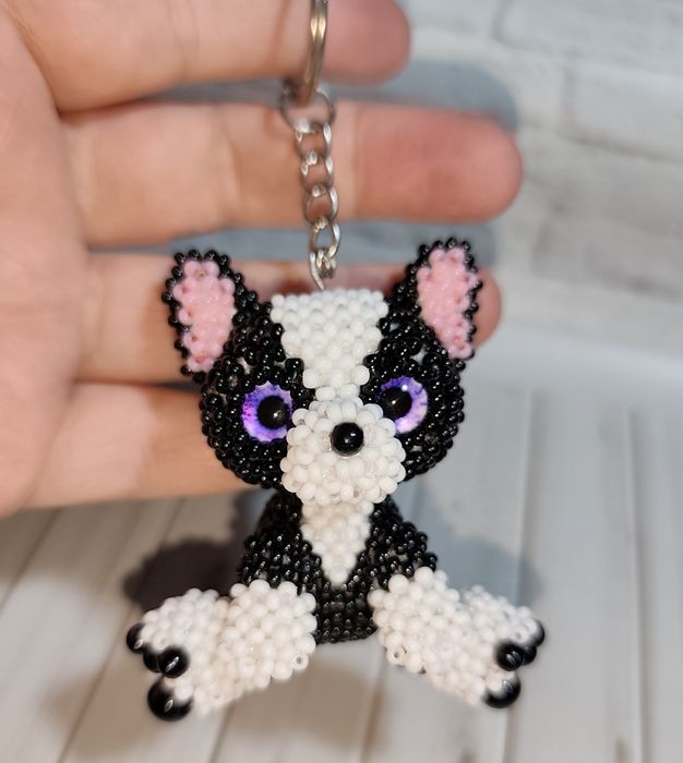 Брелок из бисера амигуруми
