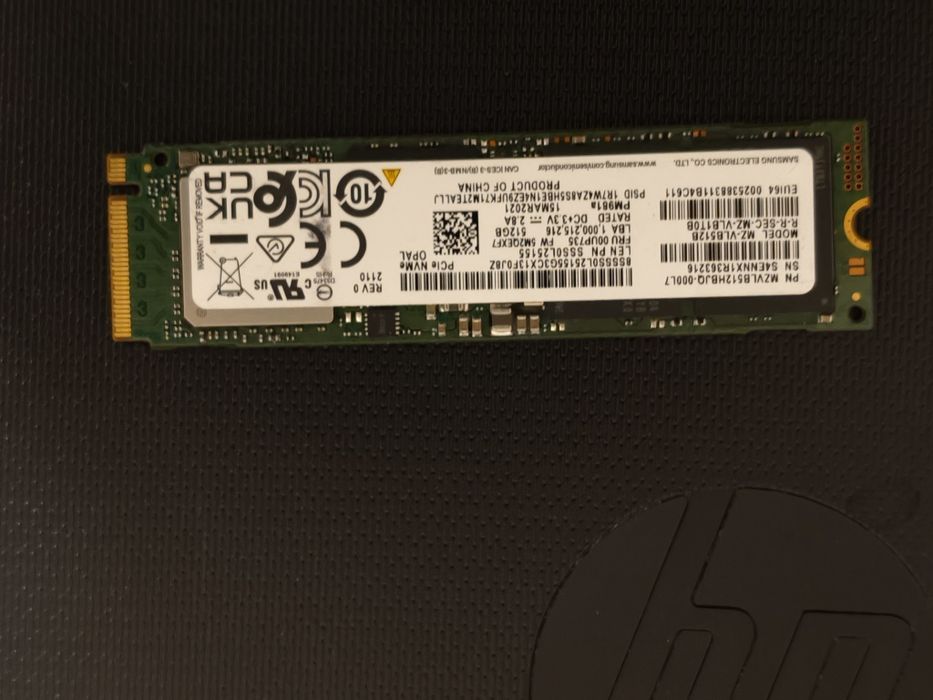 Vand SSD Samsung PM981a 2280 Nvme