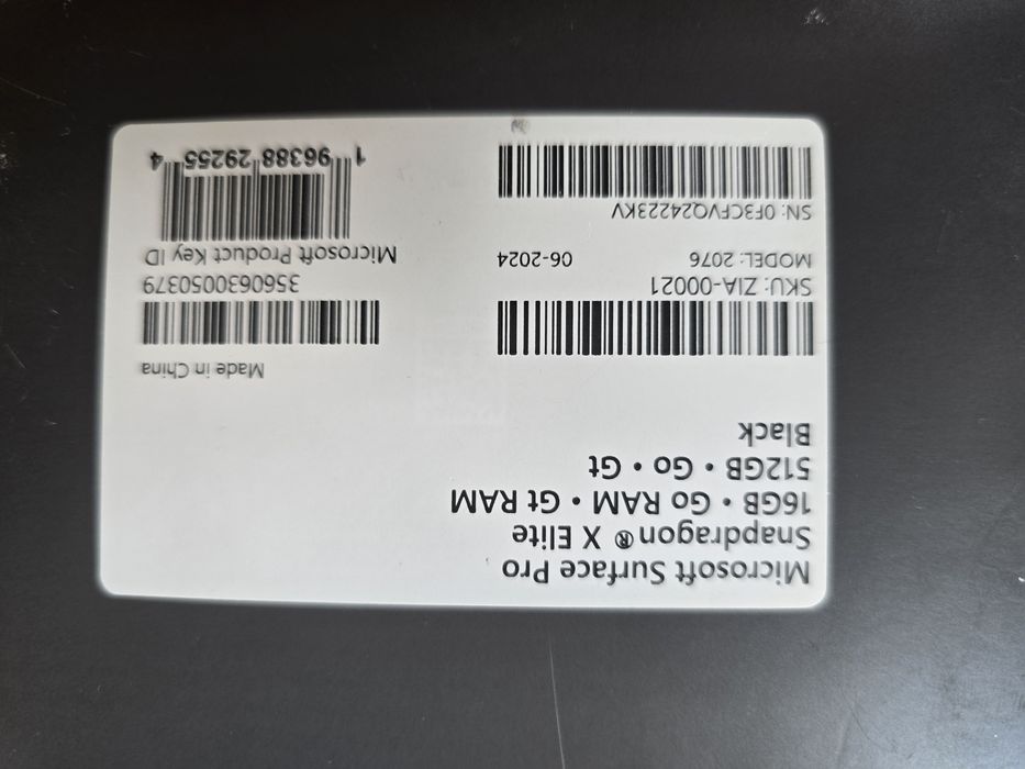 Tableta Microsoft surface pro x elite 512 gb