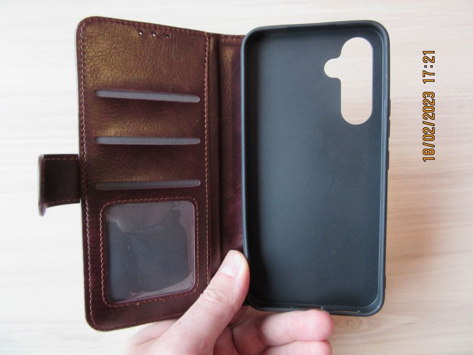 Samsung Galaxy A56 A16 A55 A35 А25 А15 A54 A34 A14/ Кожен калъф тефтер