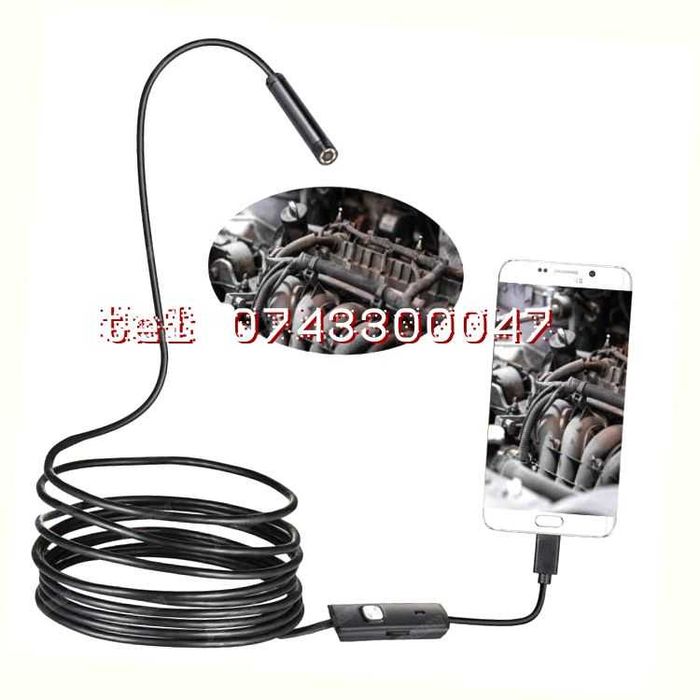 Camera Tip Endoscop 55mm 2m Pentru Android