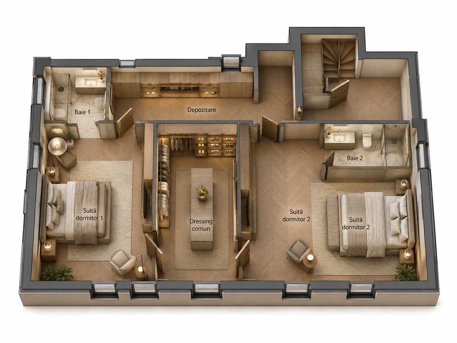 Casa moderna Demisol+P+E+M 320 mp speciala pentru – cabinet medical la parter și locuință privată la etaj, 9km de centrul mun. Cluj-N - Comision 0%